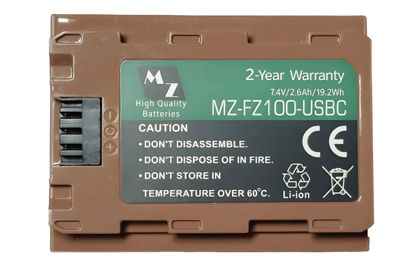 NP-FZ100 7.4V 2600mAh USB-C
