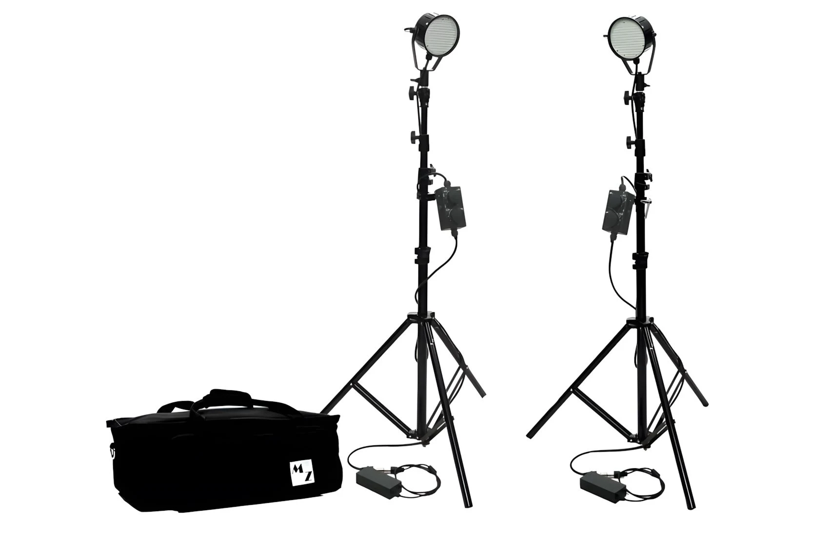 2kit 336 basic standard cool mz led powerful aluminum cine light video photo led336 led176 led884 dimmer bicolor kit3 cool tripods bag2